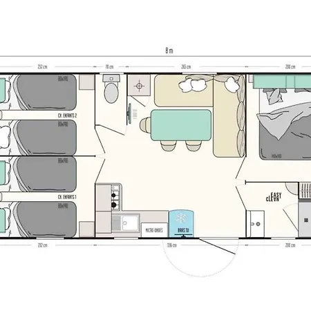 Mobil-home 3 Etoiles Parque de Campismo Genouille (Charente-Maritime)