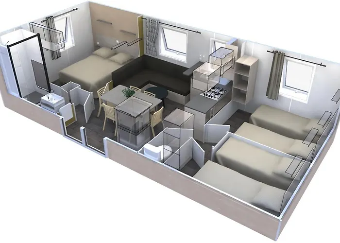 Mobil-home 3 étoiles * Genouille (Charente-Maritime)